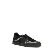 Dolce & Gabbana Black Calf Leather Bos Taurus Sneakers