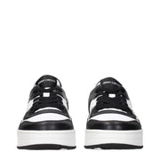 Jimmy Choo Black Leather Low Top Sneakers