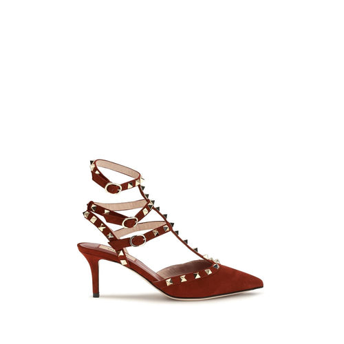 Valentino Garavani Red Suede Leather Pumps