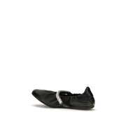 Jimmy Choo Black Calf Leather Bos Taurus Ballet Flats