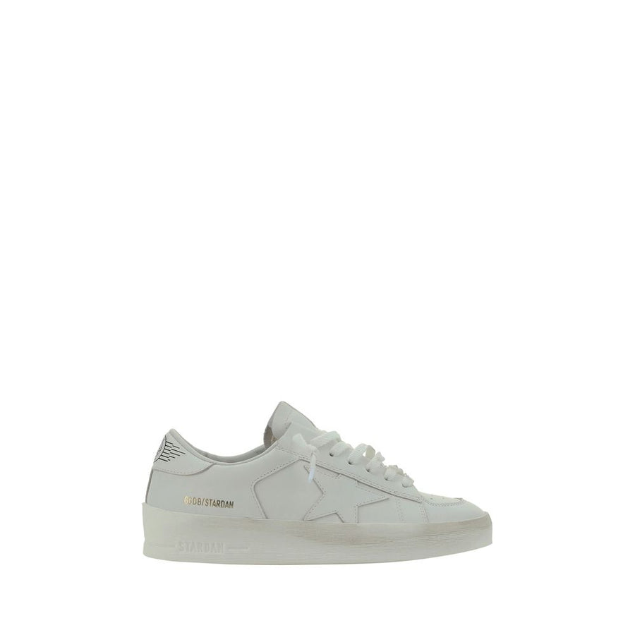 Golden Goose White Goatskin Sneakers