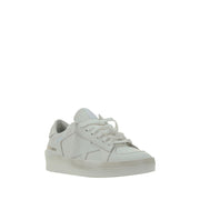 Golden Goose White Goatskin Sneakers