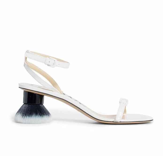 Loewe Petal Brush Leather Sandals