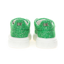 Casadei Emerald Elegance Leather Sneakers