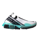 Dolce & Gabbana Black White Blue Slip On Sorrento Sneakers