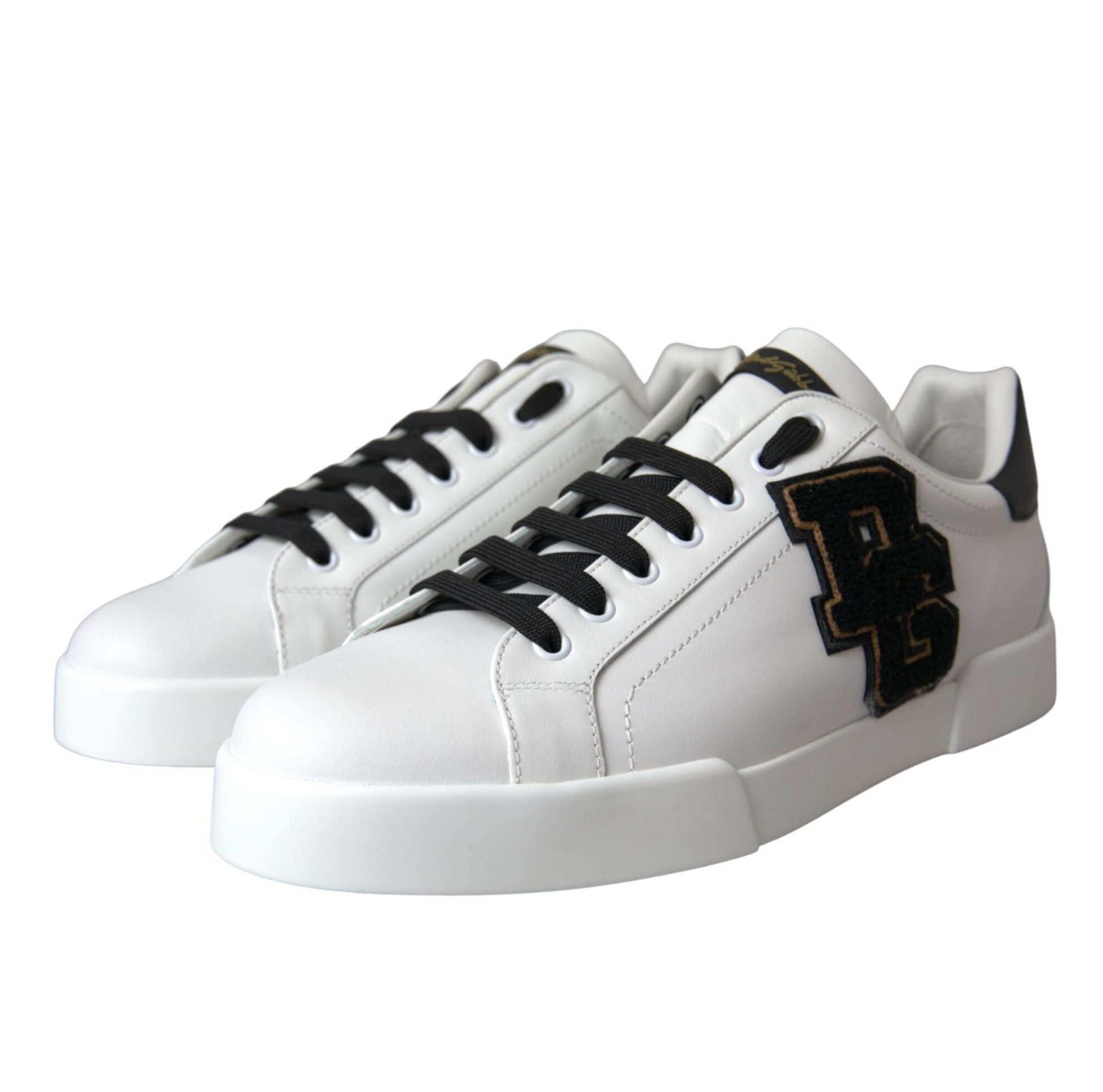 Dolce & Gabbana White DG Logo Low Top Sneakers