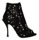 Dolce & Gabbana Embellished Crystal Booties