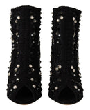 Dolce & Gabbana Embellished Crystal Booties
