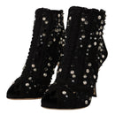 Dolce & Gabbana Embellished Crystal Booties
