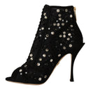Dolce & Gabbana Embellished Crystal Booties