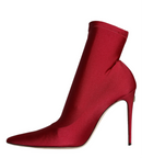 Dolce & Gabbana Cherry Red Stretch Ankle Boot