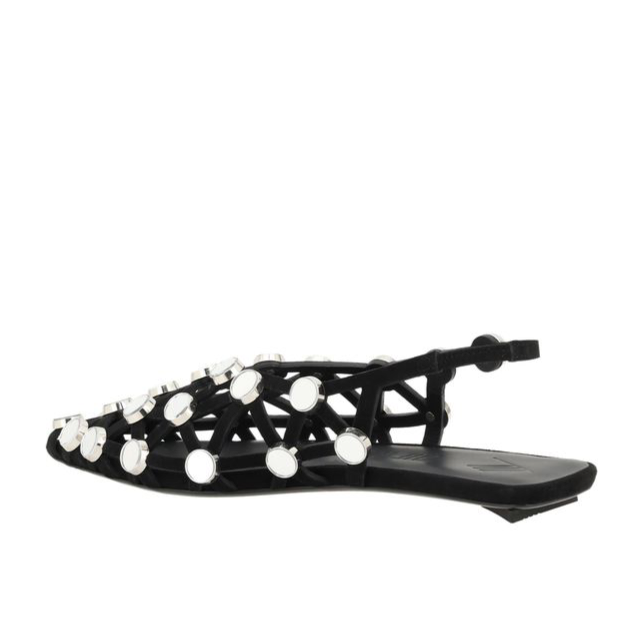 The Attico Grid Ballerinas
