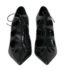 Dolce & Gabbana Black Python Leather Mary Jane Pumps Shoes