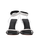 Amina Muaddi Black Crystals Sandal
