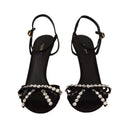Dolce & Gabbana Black Heels with Crystal Bow