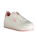 Tommy Hilfiger White & Pink Detailed Sneakers