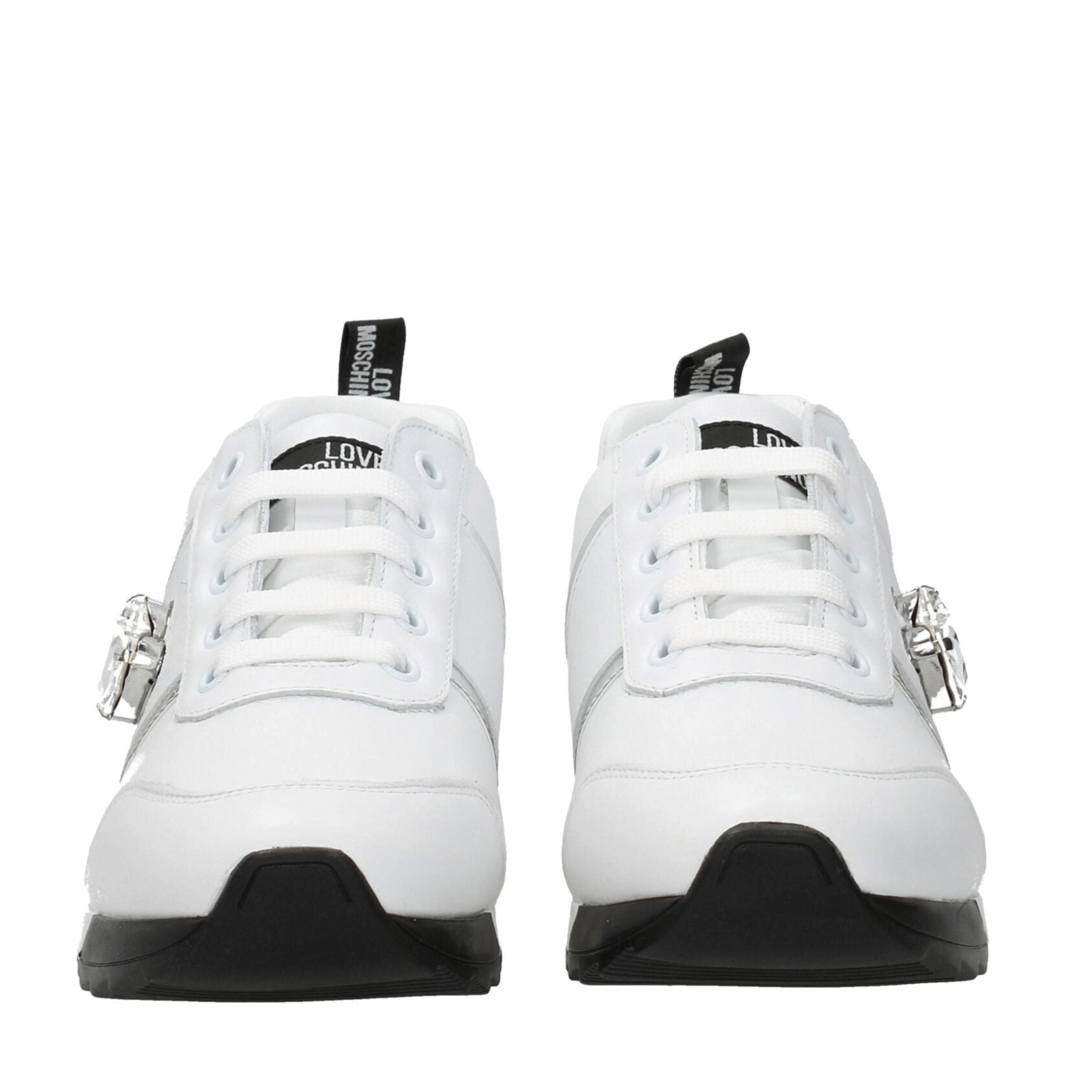 Love Moschino White Leather Sneakers