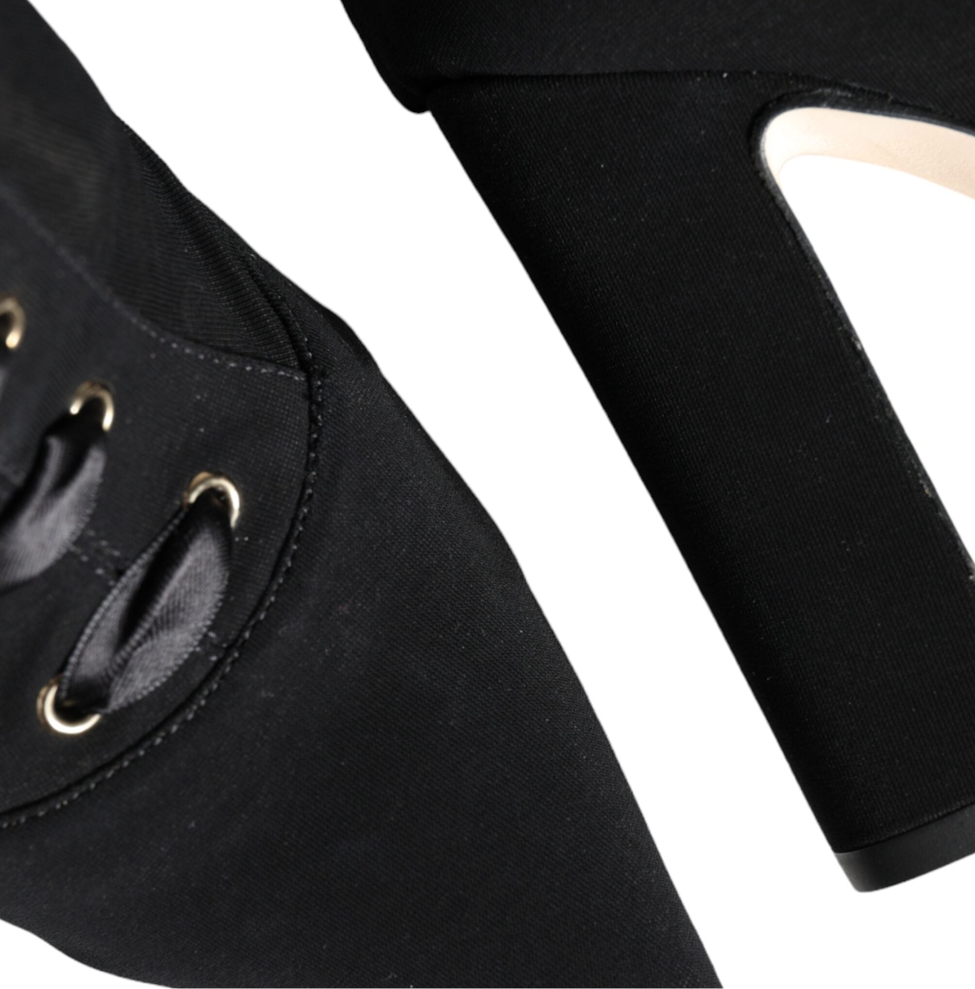 Dolce & Gabbana Black Jersey Stretch Ankle Booties