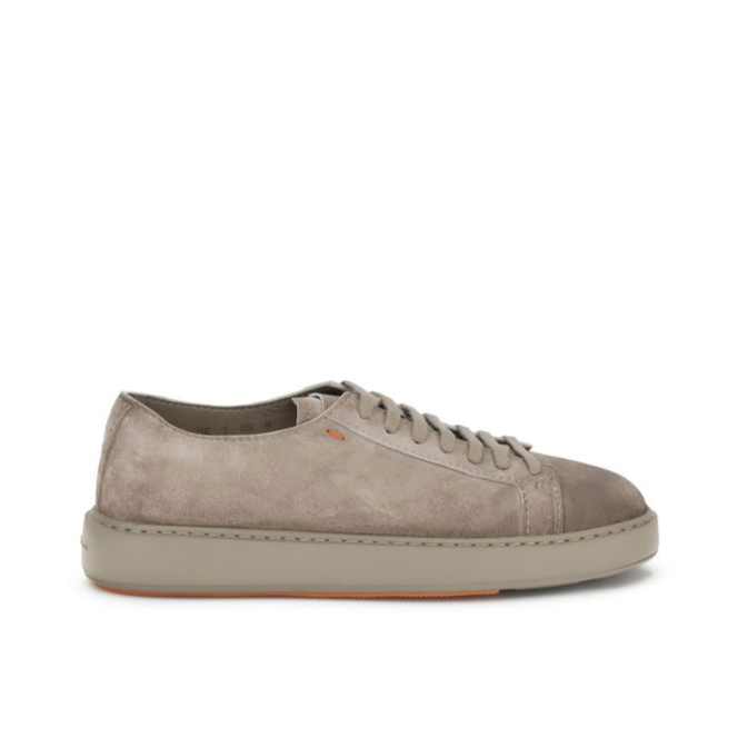 Santoni Suede Brown Sneakers