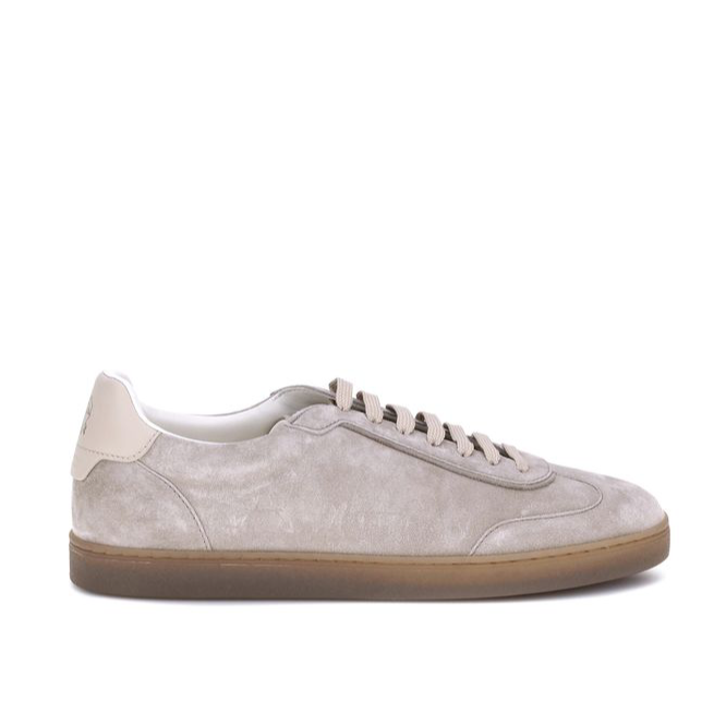 Brunello Cucinelli Gray Suede Men’s Sneakers