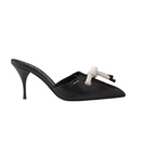 Prada Black Nappa Leather Rope Detail  Sandals