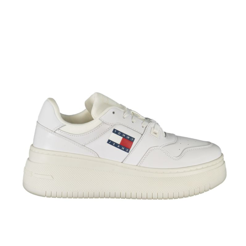 Tommy Hilfiger White Leather Women Sneaker
