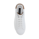 Dolce & Gabbana White & Chestnut Portofino Men's Sneakers