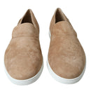 Dolce & Gabbana Beige Suede Caiman Loafers