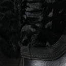 Dolce & Gabbana Lace Up Shearling Rain Boots