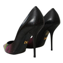 Dolce & Gabbana Multicolor Exotic Leather Heels