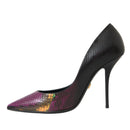 Dolce & Gabbana Multicolor Exotic Leather Heels