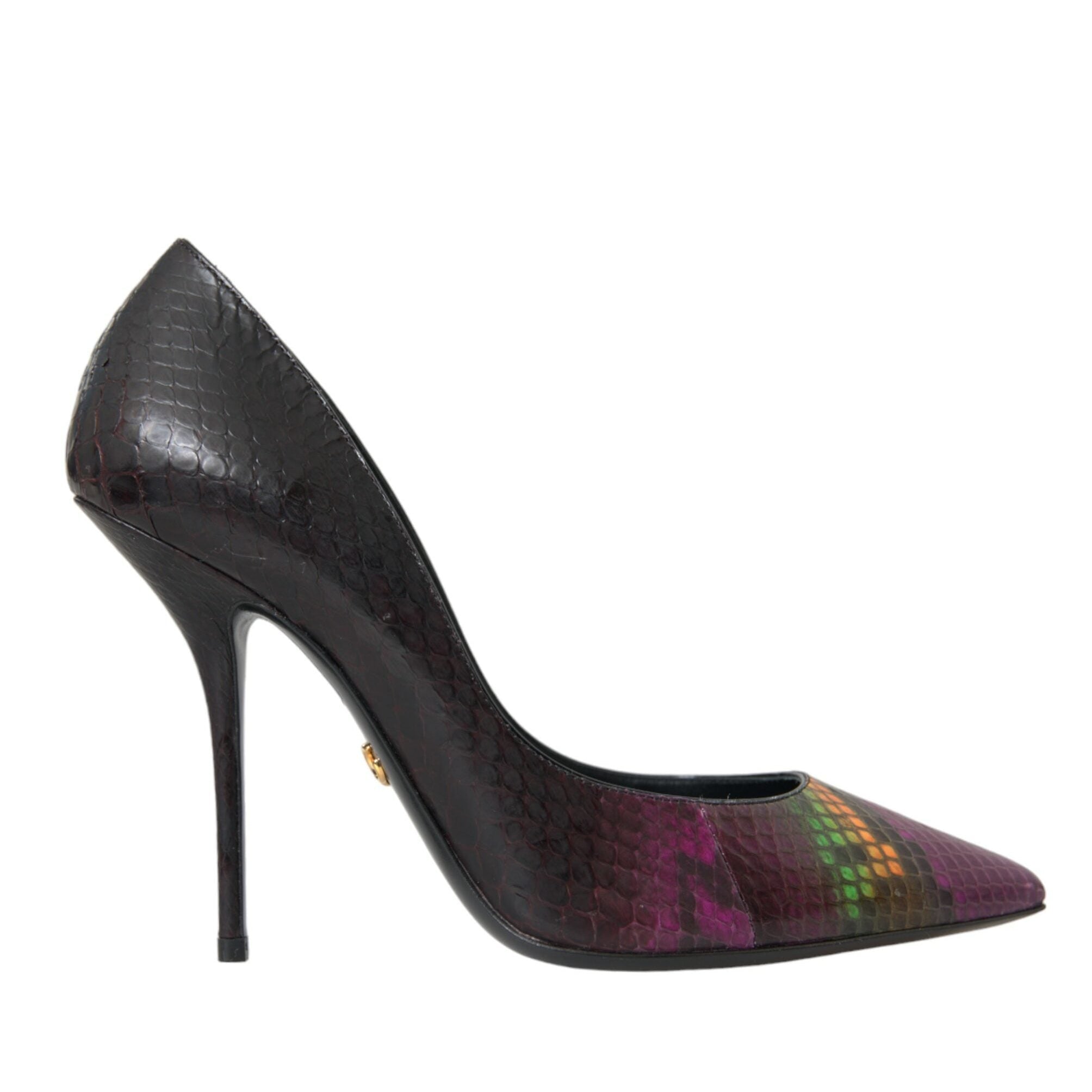 Dolce & Gabbana Multicolor Exotic Leather Heels