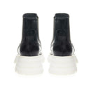 Alexander McQueen Leather Boots in Timeless Black & White