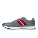 Bally Sleek Gray Leather Sneakers