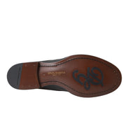 Dolce & Gabbana Black Brown Leather Loafer Men Dress Shoes