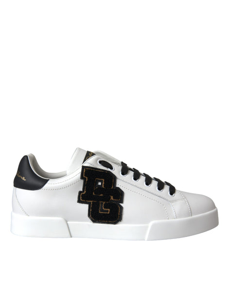 【関税＆送料込み】Dolce & Gabbana 'Airmaster' White Calf L Mesh Airmaster sneakers with Dolce&Gabbana logo print in