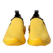 Dolce & Gabbana Yellow Sorrento Slip On Sneakers Women Shoes
