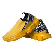 Dolce & Gabbana Yellow Sorrento Slip On Sneakers Women Shoes
