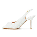 Bottega Veneta White Leather Sandal