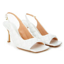 Bottega Veneta White Leather Sandal