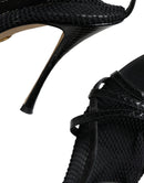 Dolce & Gabbana Black Mesh Sandals