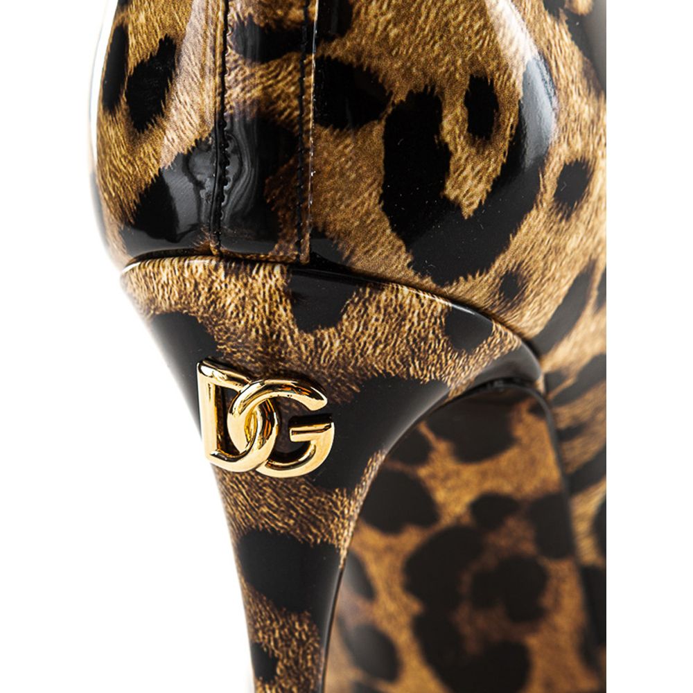 Dolce & Gabbana Leopard Patent Leather Boot