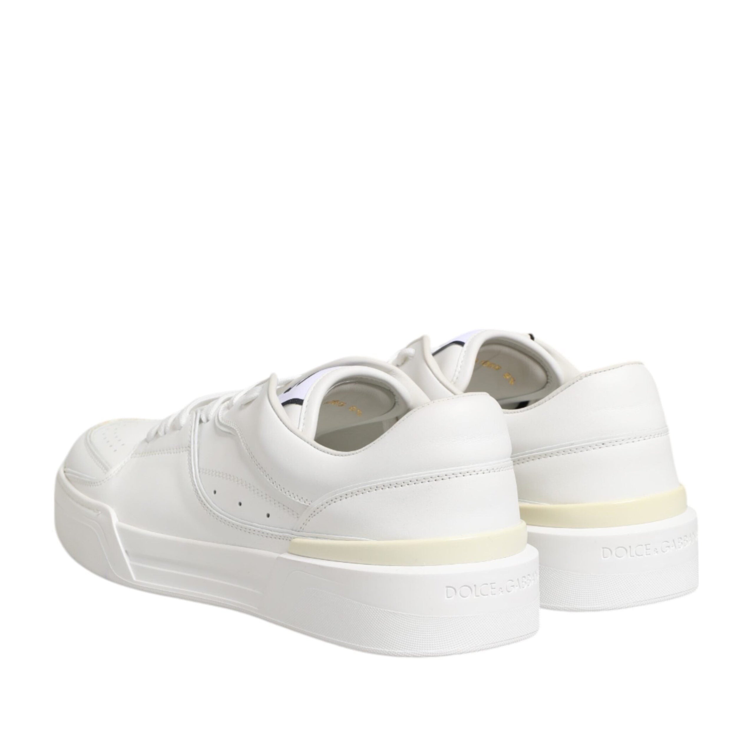 Dolce & Gabbana White Miami Leather Sneakers