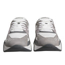 Versace Grey Leather Neoprene Chunky Squalo Sneakers