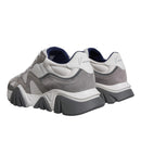 Versace Grey Leather Neoprene Chunky Squalo Sneakers