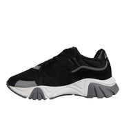 Versace Black Leather Chunky Low Top Sneakers