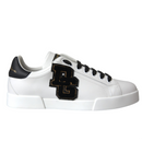 Dolce & Gabbana White DG Logo Low Top Sneakers