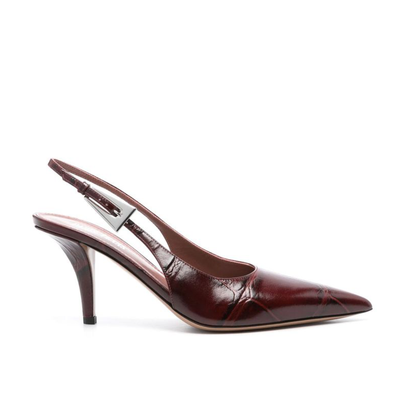 Paris Texas Jessica Leather Slingback Pumps
