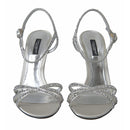 Dolce & Gabbana Metallic Crystal Detailed Heels