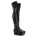 Prada Leather Platform Boots